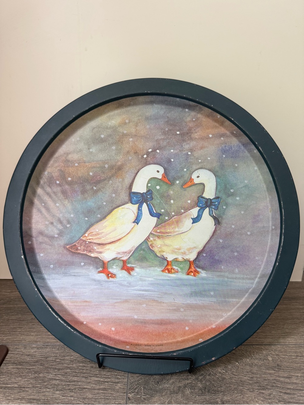 Vintage Goose Metal Serving Tray🪿